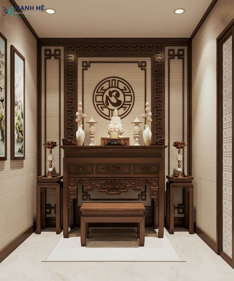 bàn thờ phật đơn giản
