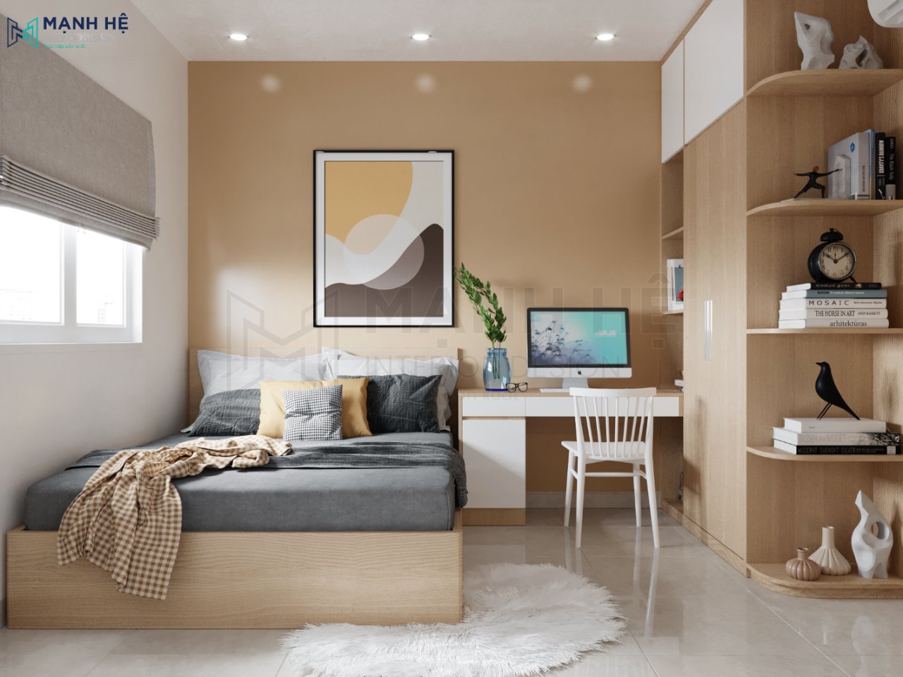 Thiết kế nội thất phòng ngủ bé trai