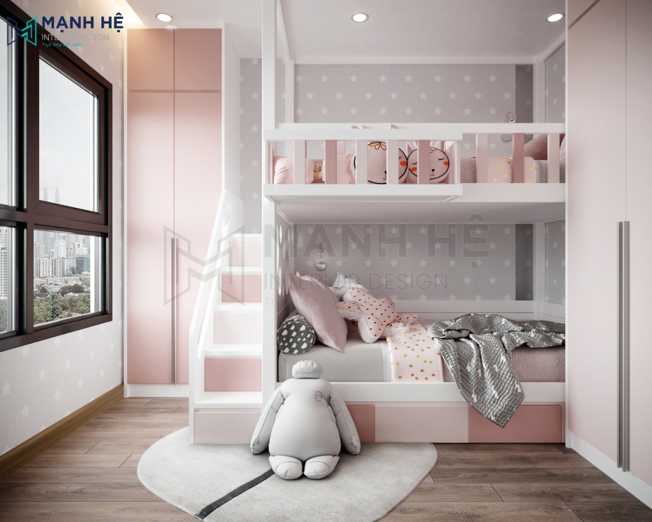 giường tầng phòng ngủ trẻ em