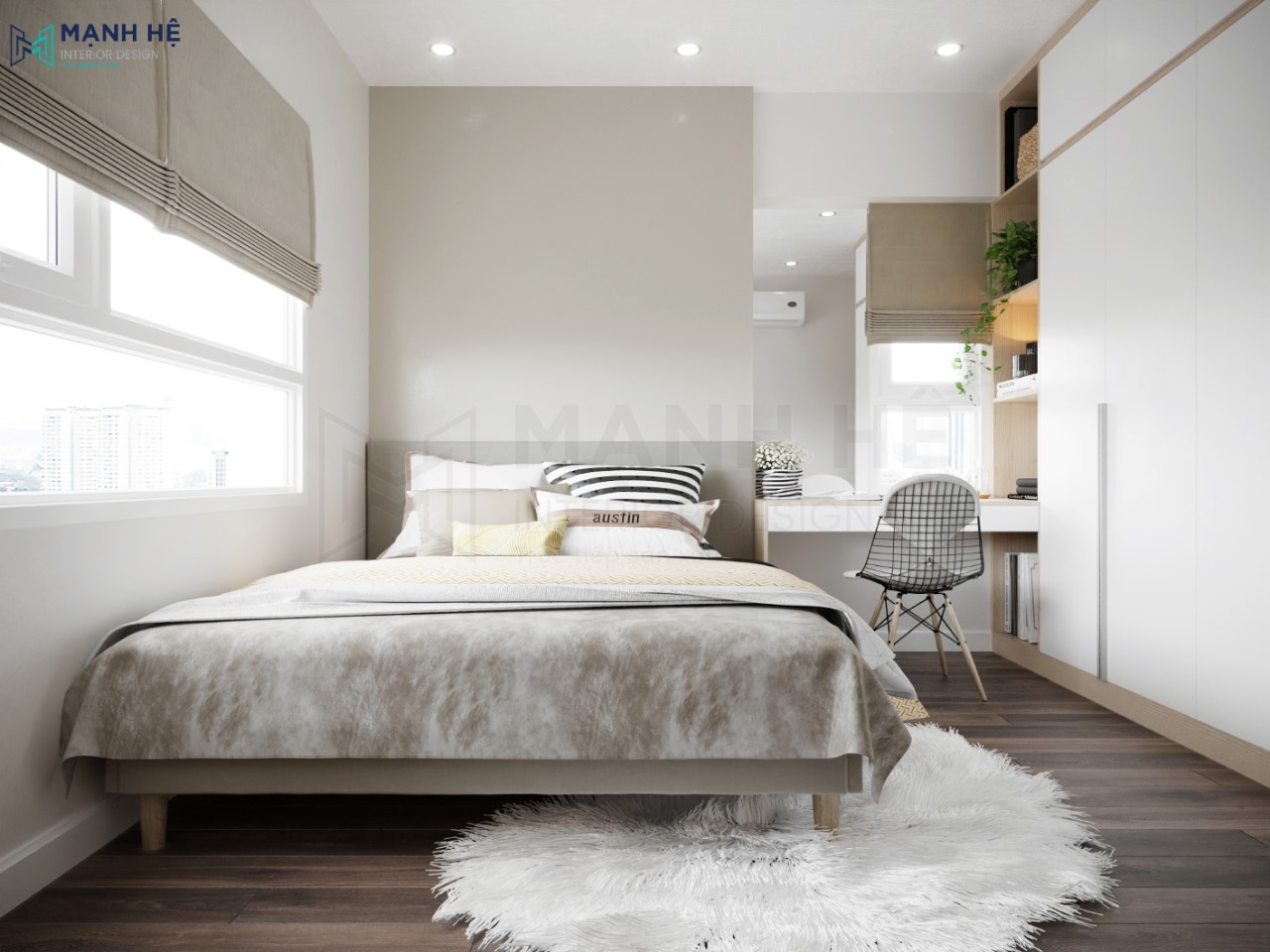 Thiết kế nội thất phòng ngủ master