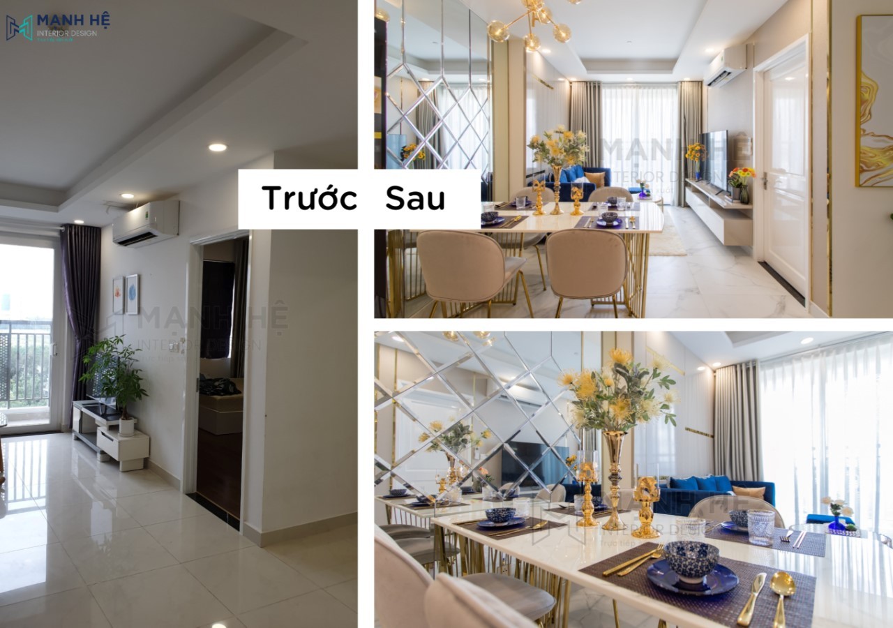 Cải tạo phòng khách căn hộ chung cư