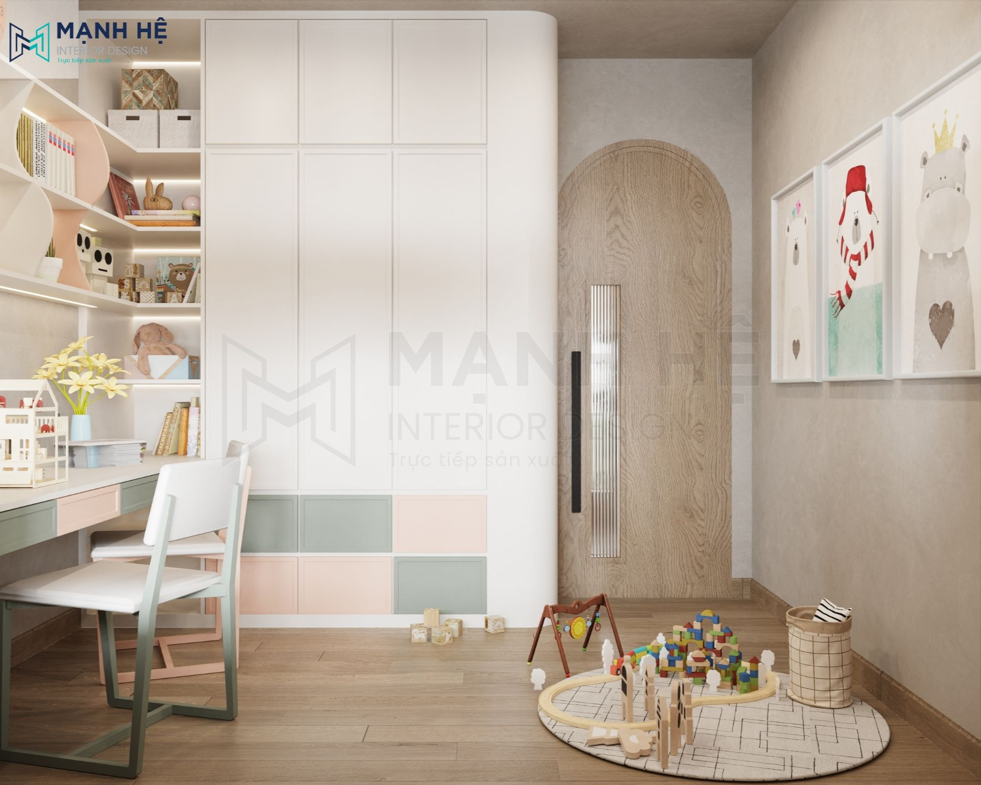 Trang trí phù hợp với lứa tuổi của bé