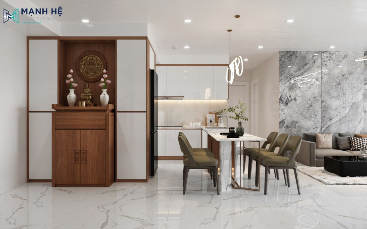 Kích thước tủ thờ chuẩn cho nhà chung cư