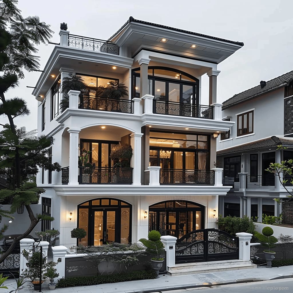 mẫu nhà cấp 4 mái thái đẹp