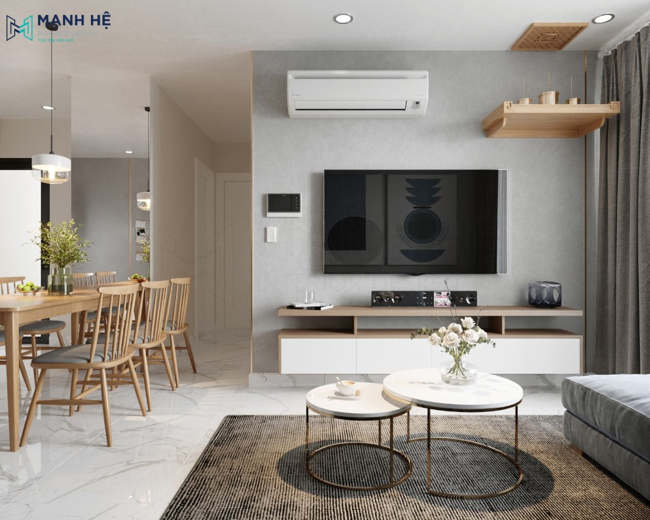Bố trí bàn thờ kệ treo cho nhà chung cư nhỏ hẹp