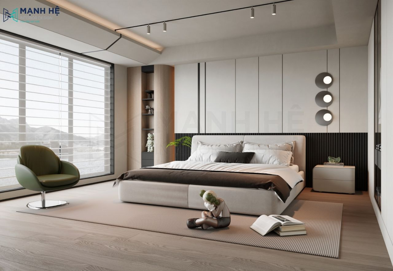 Sử dụng rèm sáo cho phòng ngủ master