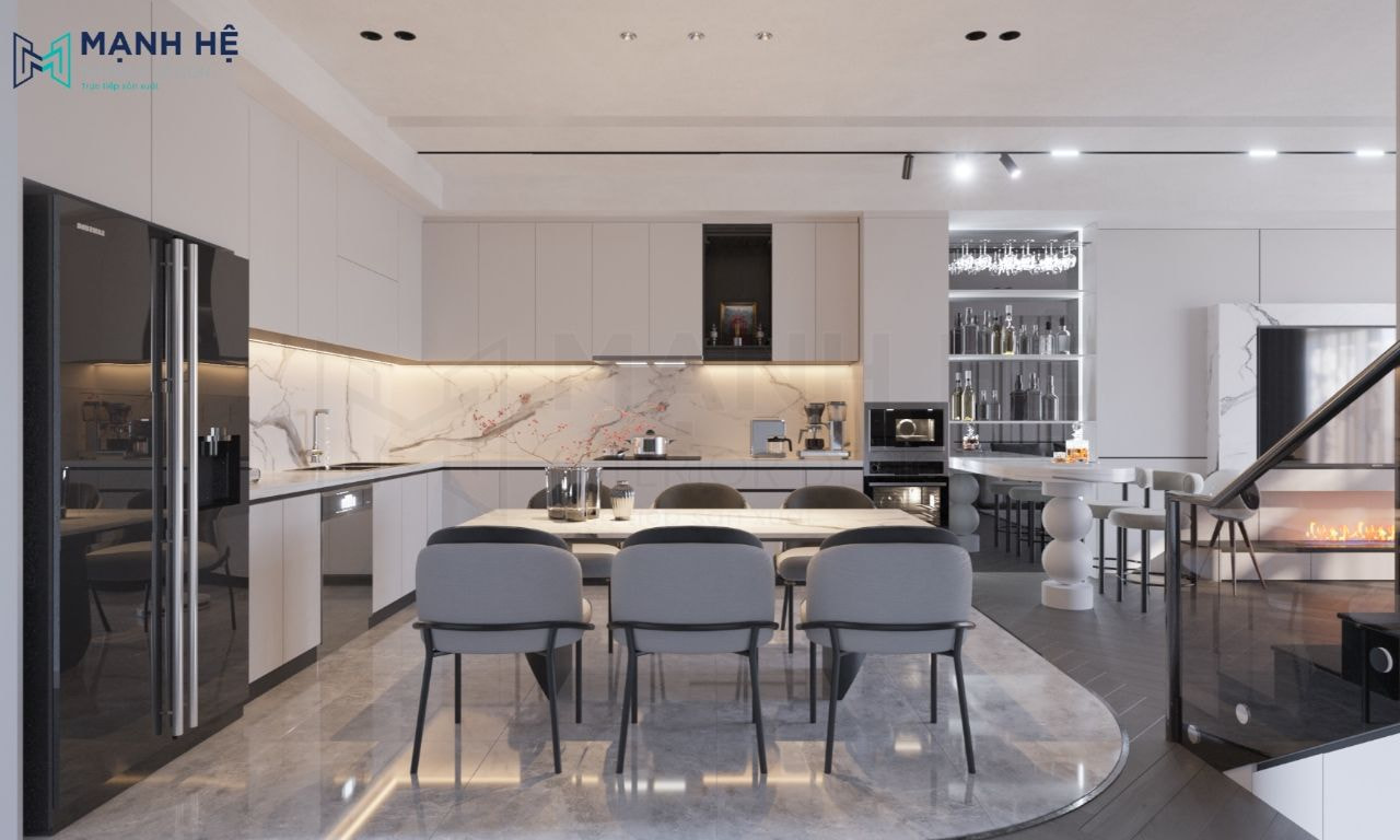 Sơn tường trắng dễ dàng phối với màu sắc khác