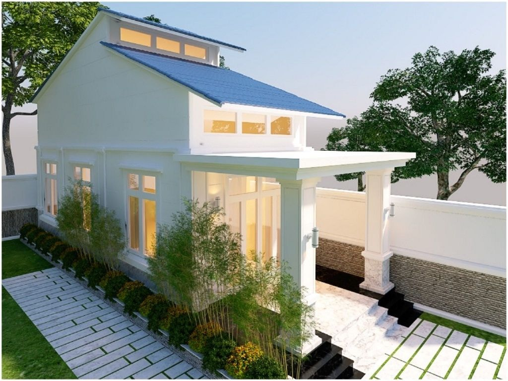 Mẫu 10: Tham khảo mẫu nhà cấp 4 diện tích 6x12m hiện đại