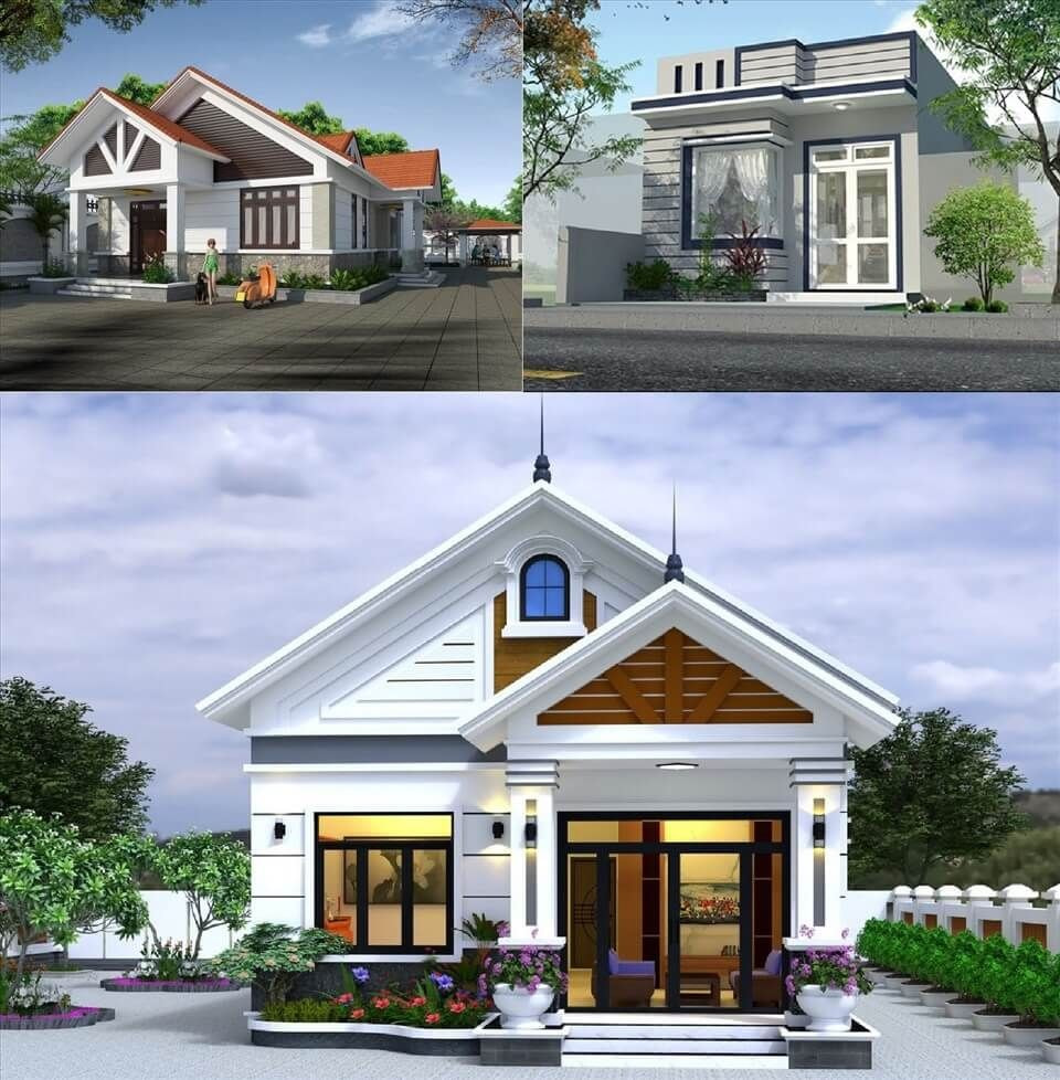 Mẫu 8: Nhà cấp 4 nông thông diện tích vừa phải với giá 70 triệu