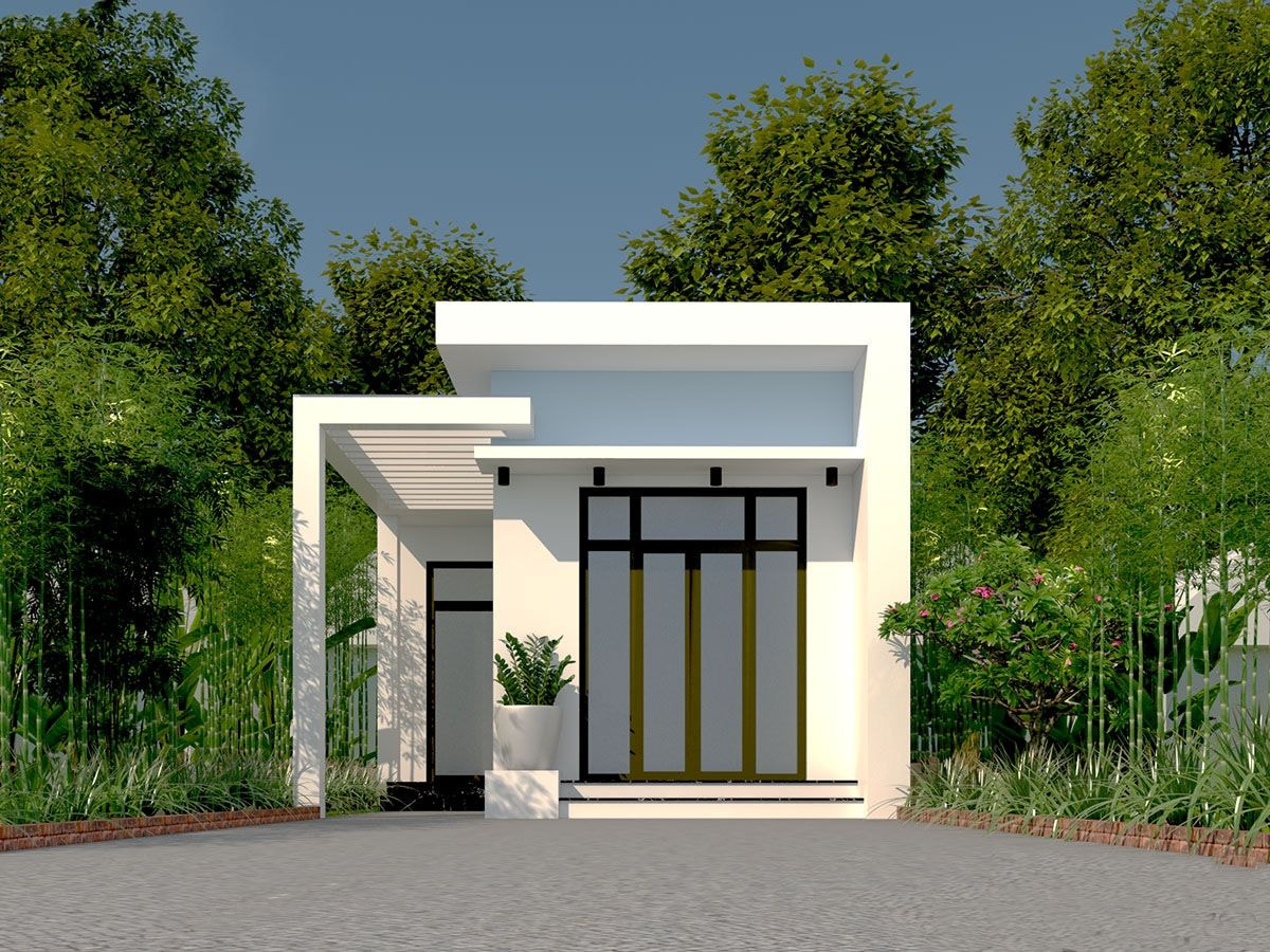 Mẫu 6: Thiết kế nhà cấp 4 đơn giản với ngân sách dưới 100 triệu